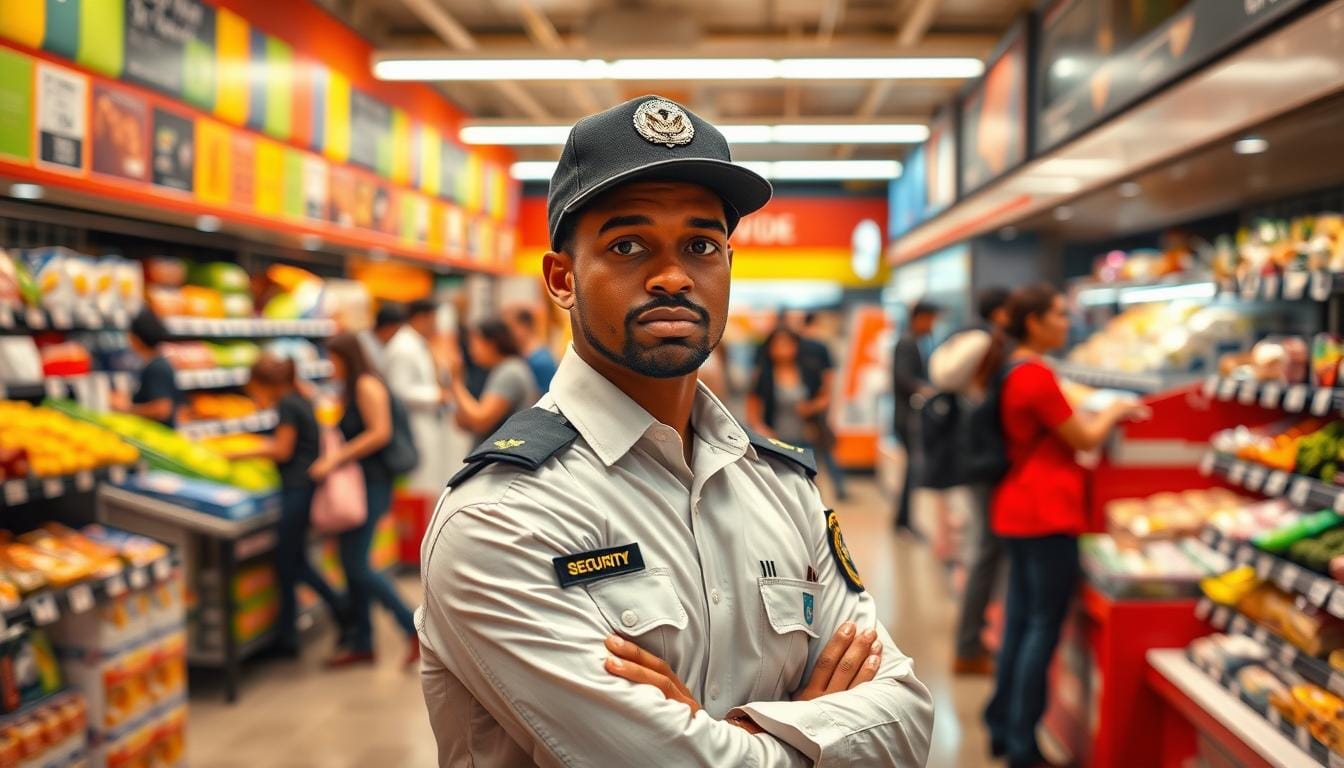 vaga de emprego na função de "Agente de Segurança", em supermercado