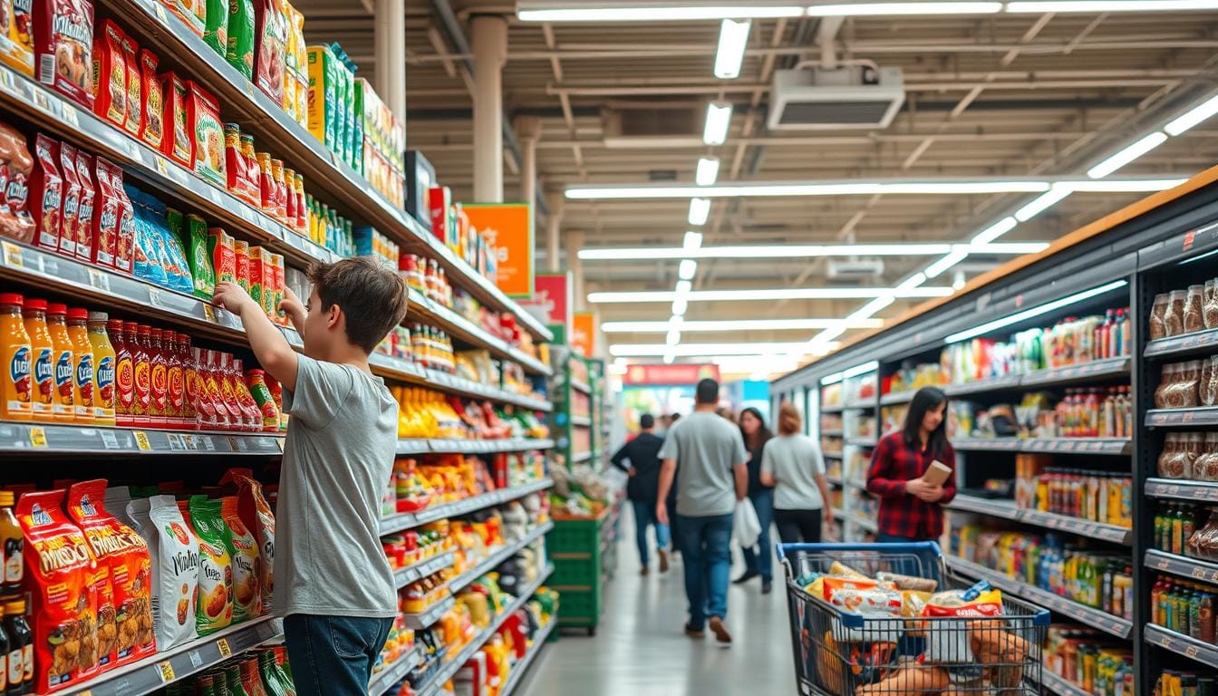 vaga de emprego na função de "Repositor", em supermercado do Brasil