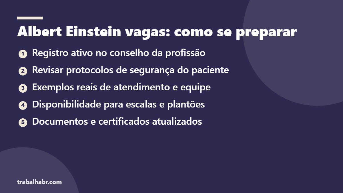 Albert Einstein vagas: como se preparar para a seleção